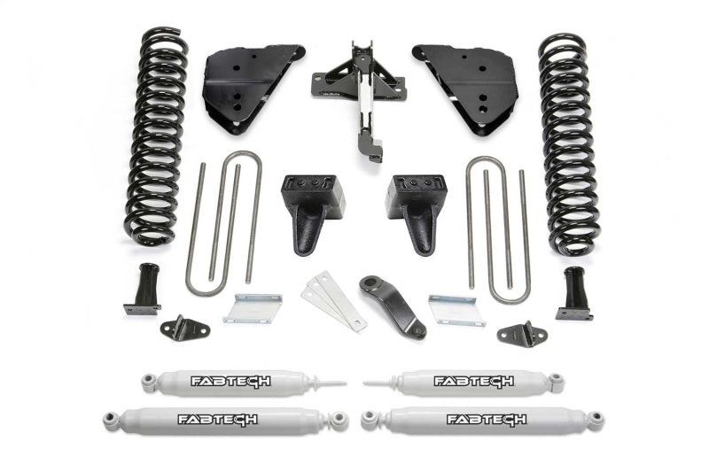 Fabtech 23-24 Ford F250/350 4WD Diesel 4in Basic System w/ Performance Shocks