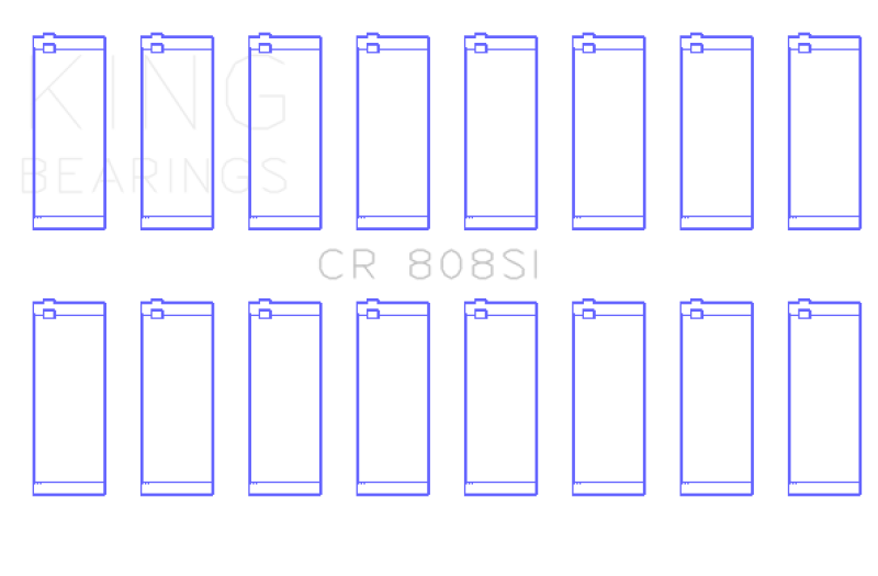 King Engine Bearings Chevrolet 369-502 GEN IV/V/VI (Size +0.20) Rod Bearing Set