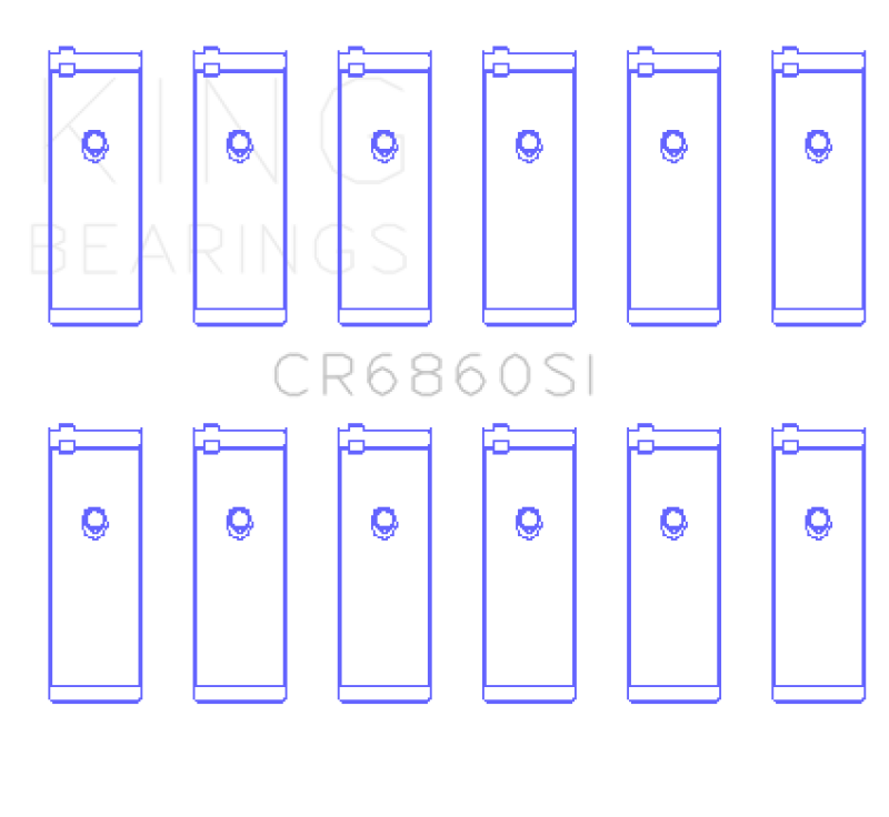 King Engine Bearings GM Vortec 254 Rod Bearings