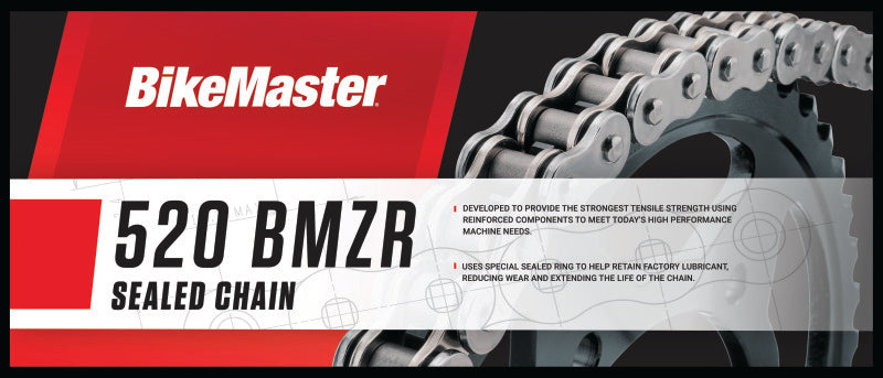 BikeMaster 520x120 BMZR Z-Ring Chain - Chrome/Chrome