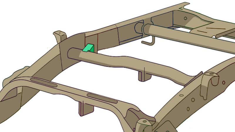 Rust Buster 07-18 Chevy Silverado/GMC Sierra Rear Upper Shock Mount