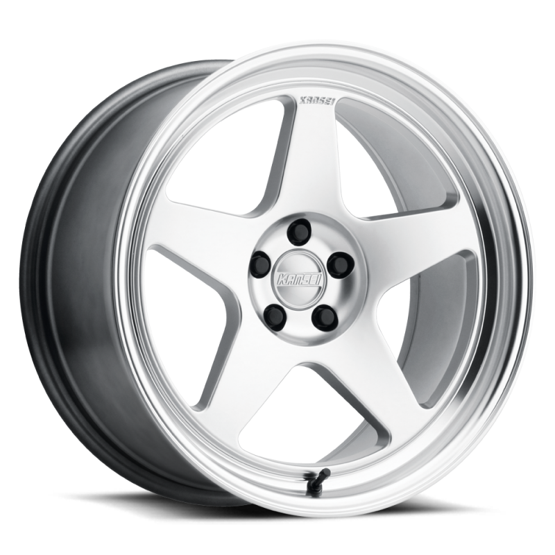 Kansei K12H KNP 18x8.5in / 5x112 BP / 35mm Offset / 66.56mm Bore - Hyper Silver Machined Lip
