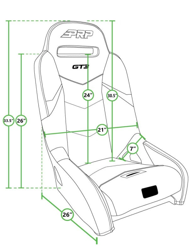 Polaris RZR GT3 Suspension Seats Kit - Black Gray