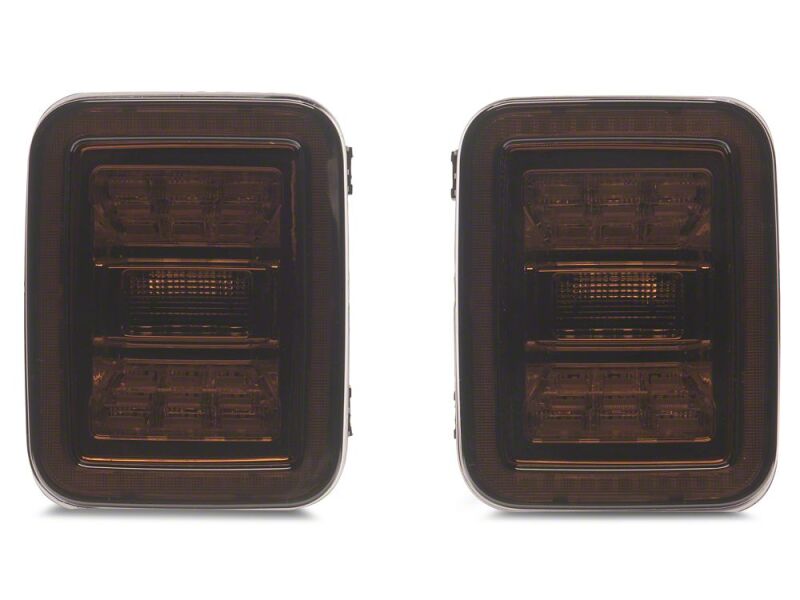 Raxiom 20-26 Jeep Gladiator JT Axial Series LED Tail Lights- Black Housing- Smoked Lens
