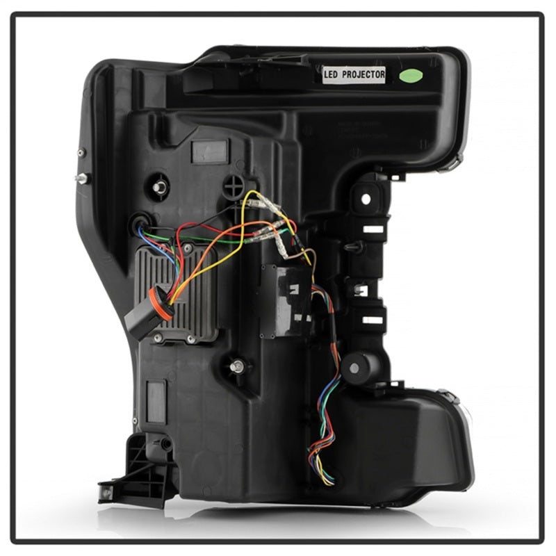 Spyder 17-19 Ford F-250/F-350/F-450 High-Power LED Headlights - Black (PRO-YD-FS17LEDAP-SEQSBGR-BK)