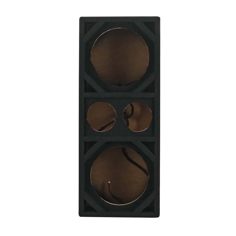 DS18 Ported Enclosure w/ 2x 8in Mids & 2x 3.6in (Not Included)- Black Carpet