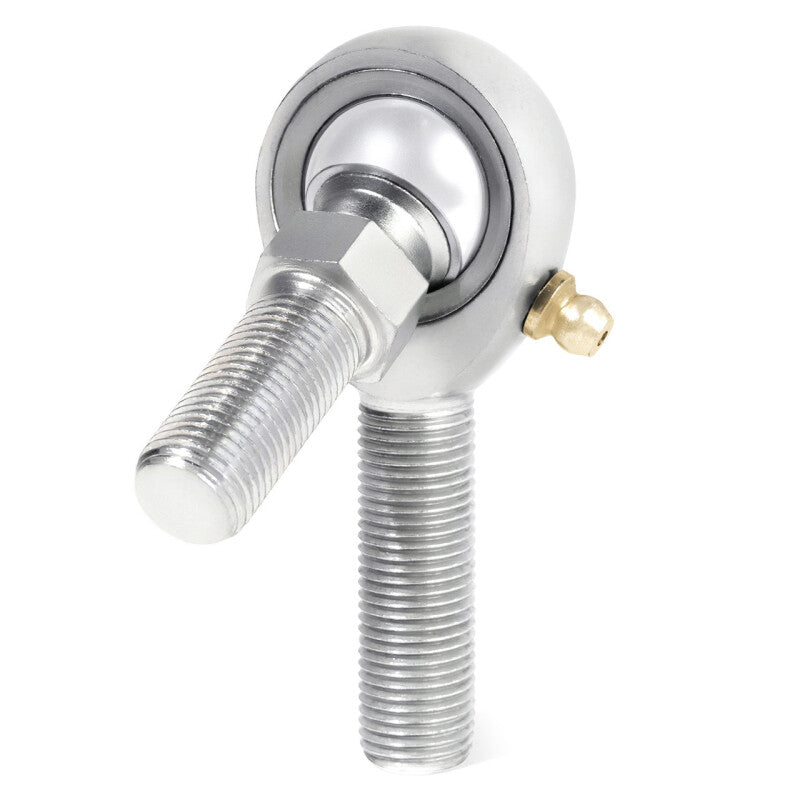 QA1 K Series 3-Pc Rod End - Male/Right Hand - .375in Bore x 7/16-20 w/Stud & Zerk - Carbon Steel