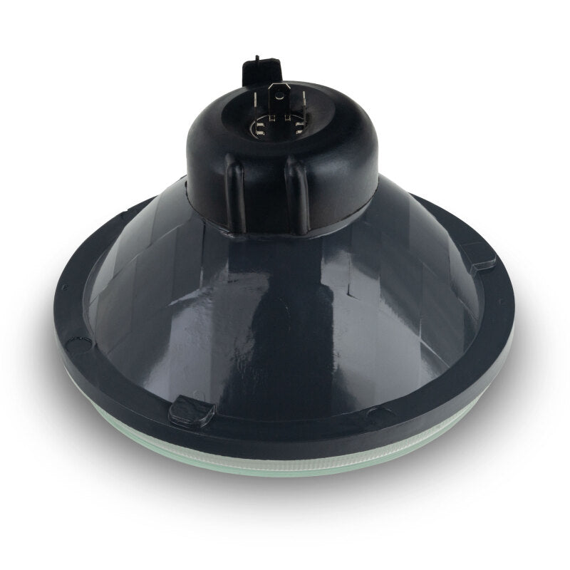 Oracle 7in Sealed Beam Glass Lens Headlight Non-Halo-Compatible with H4 LED Bulbs