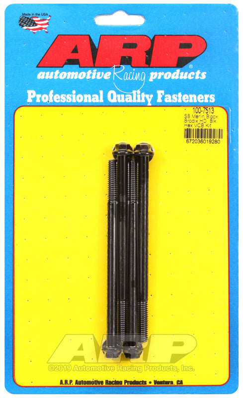 ARP Merlin block, Brodix head SB hex valve cover bolt kit