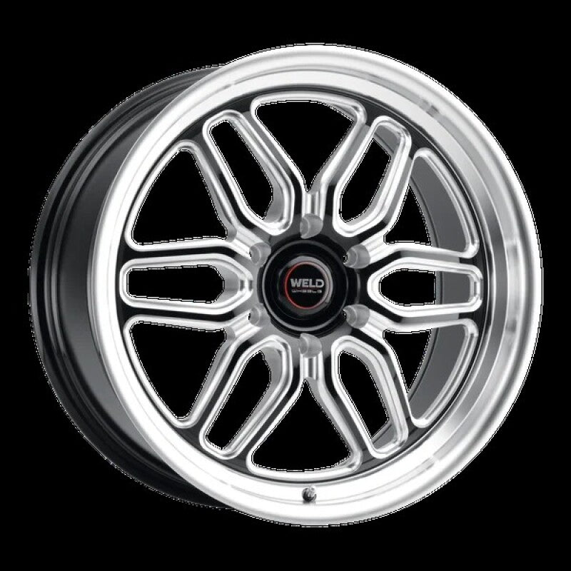 Weld Racing 17x5 Laguna 6 Drag 6x139.7 ET25 BS 2.00 Gloss BLK MIL DIA 106.1