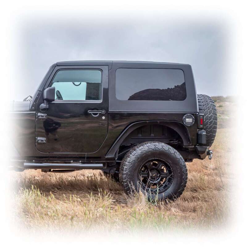 Turn Offroad 07-18 Jeep JK 2 Door Squareback Hardtop 2-Piece - White