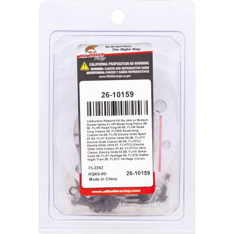 All Balls Racing Carburetor Rebuild Kit