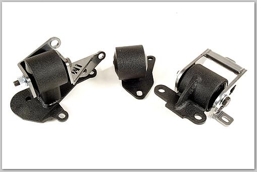 Innovative 96-00 Civic H-Series Black Steel Mounts 75A Bushings