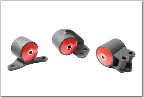 Innovative 92-95 Civic B/D Series Black Steel Mounts 85A Bushings (3 Bolt)