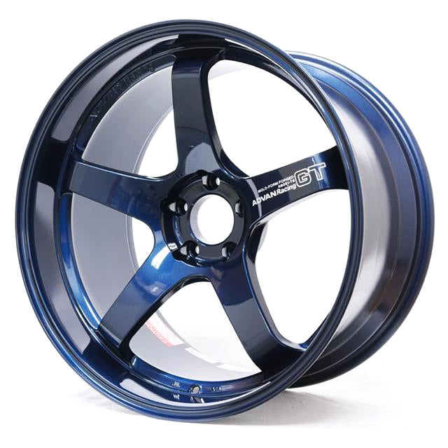 ADVAN YAQ0J28EDP Wheel V1631 GT Premium 20X9.5 ET28 5-114.3 RACING TITANIUM BLUE Photo-1 