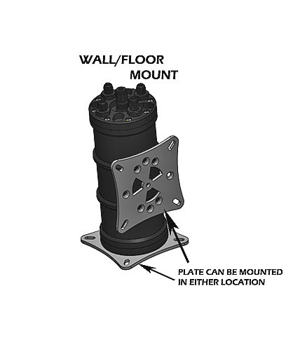 RADIUM 13-0054 FUEL SURGE TANK MOUNTING BRACKET, UNIVERSAL WALL/FLOOR STANDARD MOUNT Photo-2 