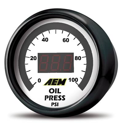 AEM 30-4401 Oil Pressure Gauge 0 to 100 psi Photo-1 