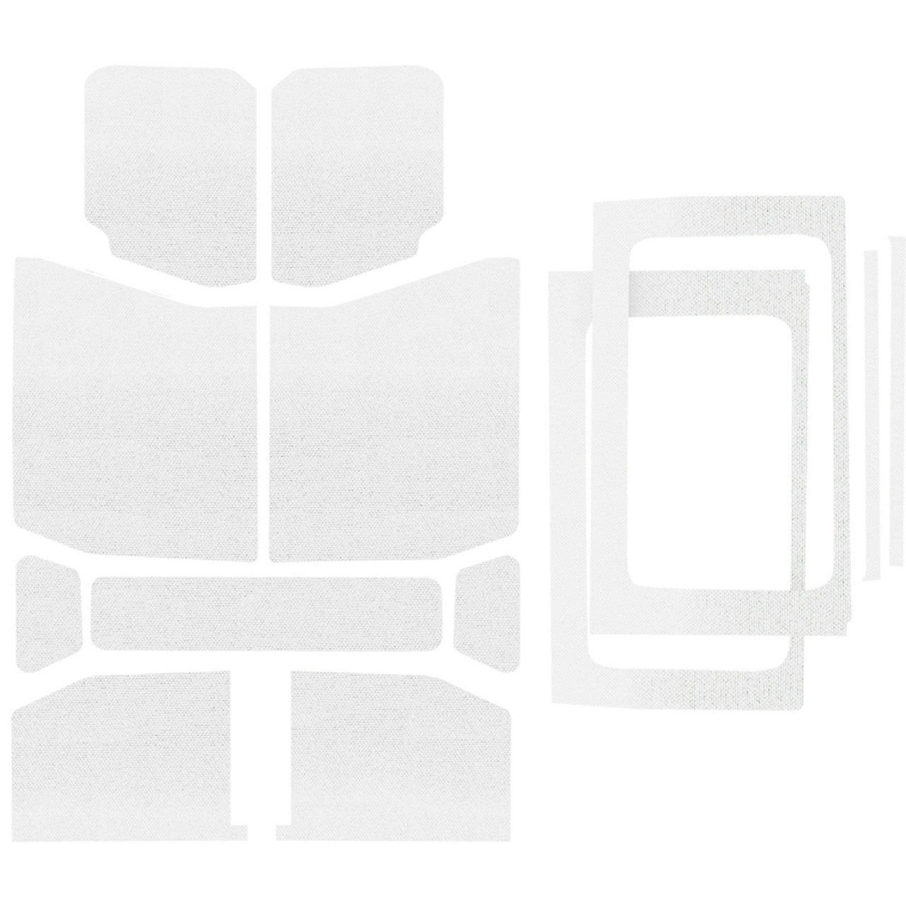 DEI 50180 White Original Finish Complete Kit for JEEP Wrangler JL 4-Door Photo-1 
