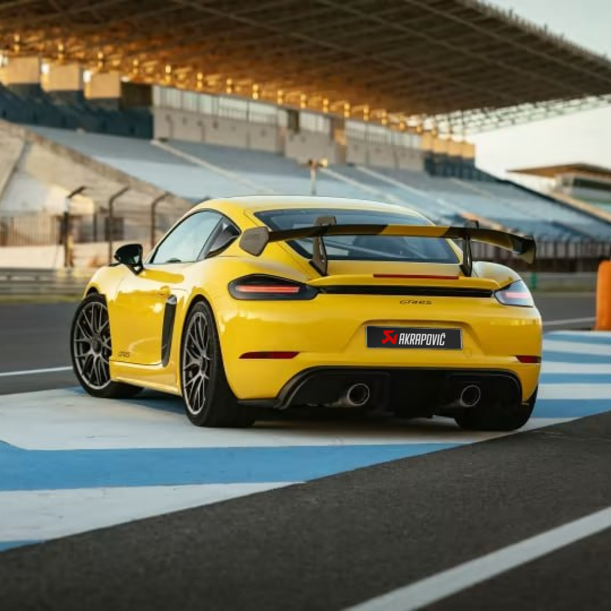 The revolutionary Akrapovic exhaust system for Porsche 718 Cayman GT4 RS