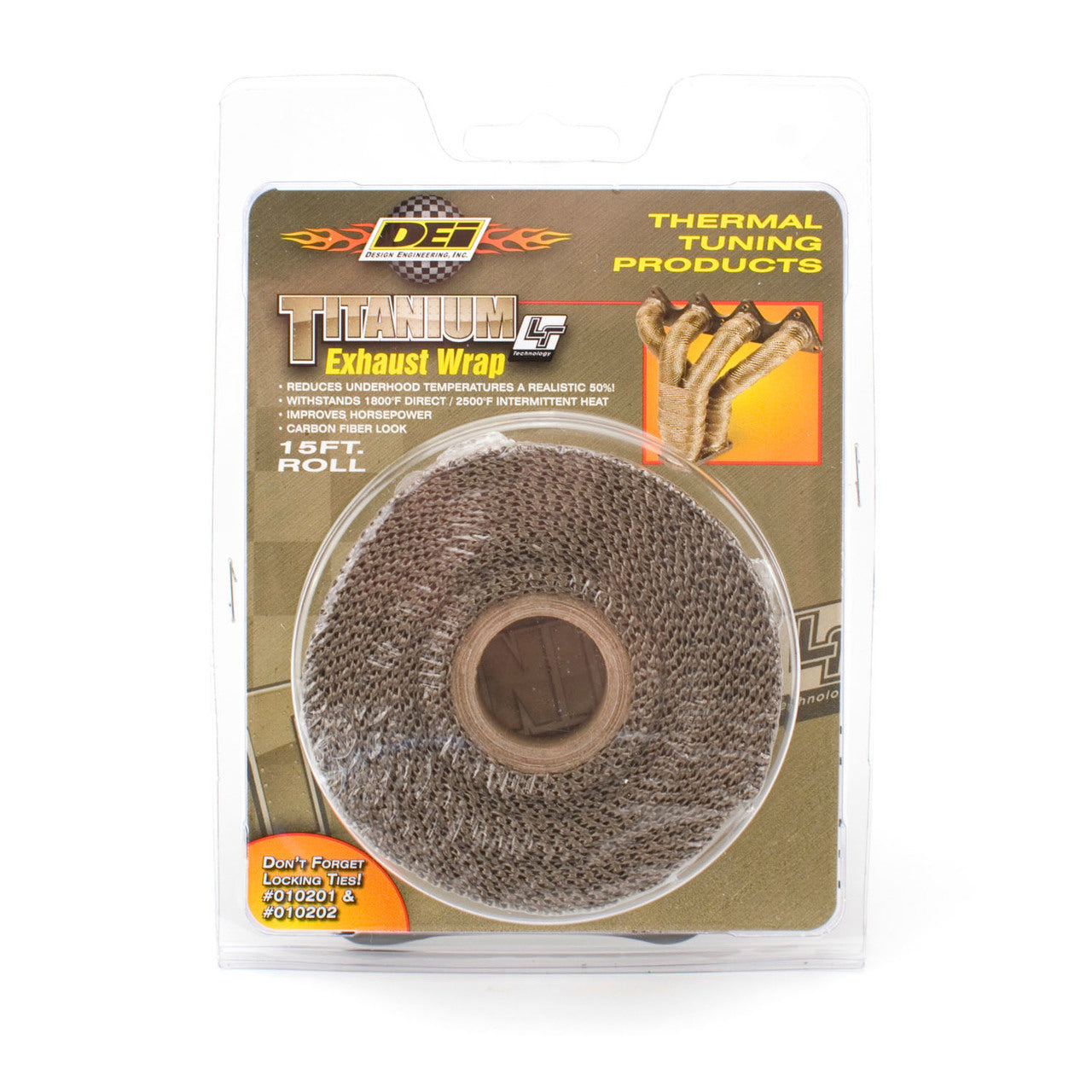 DEI 010125 Exhaust Wrap 2" x 33ft Titanium Photo-1 