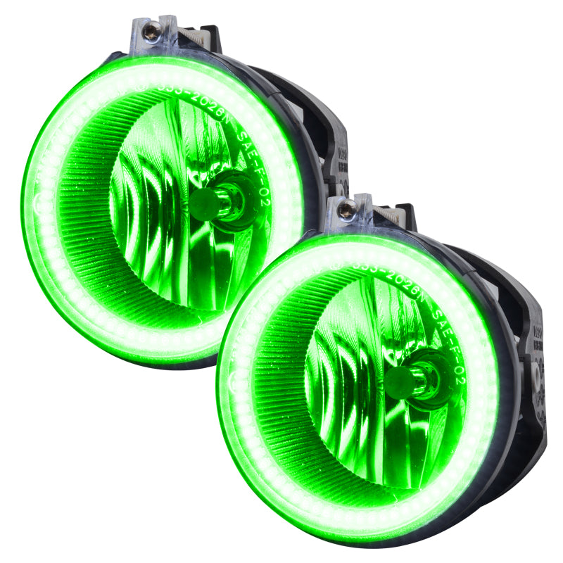 Oracle 07-10 Jeep Patriot LED Fog Light Halo Kit - Green