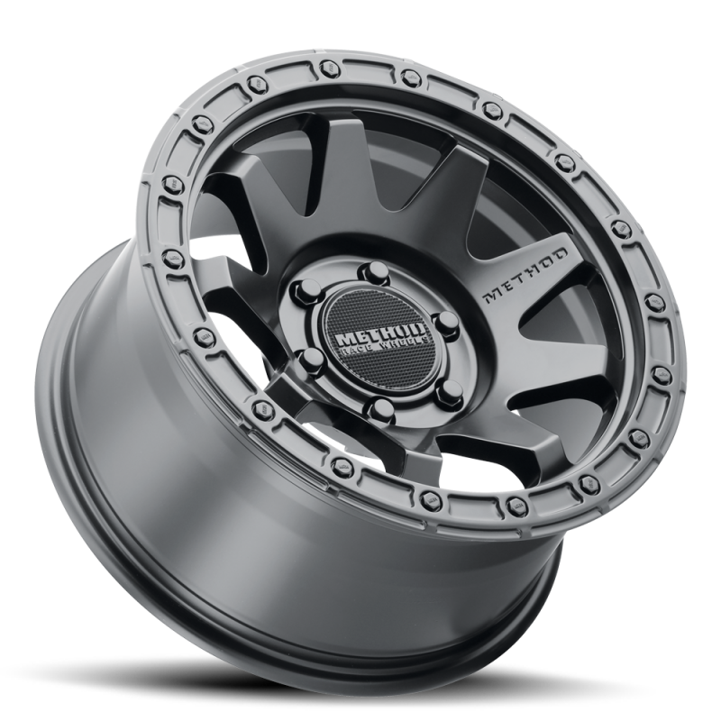 Method MR317 17x9 -12mm Offset 6x5.5 106.25mm CB Matte Black Wheel