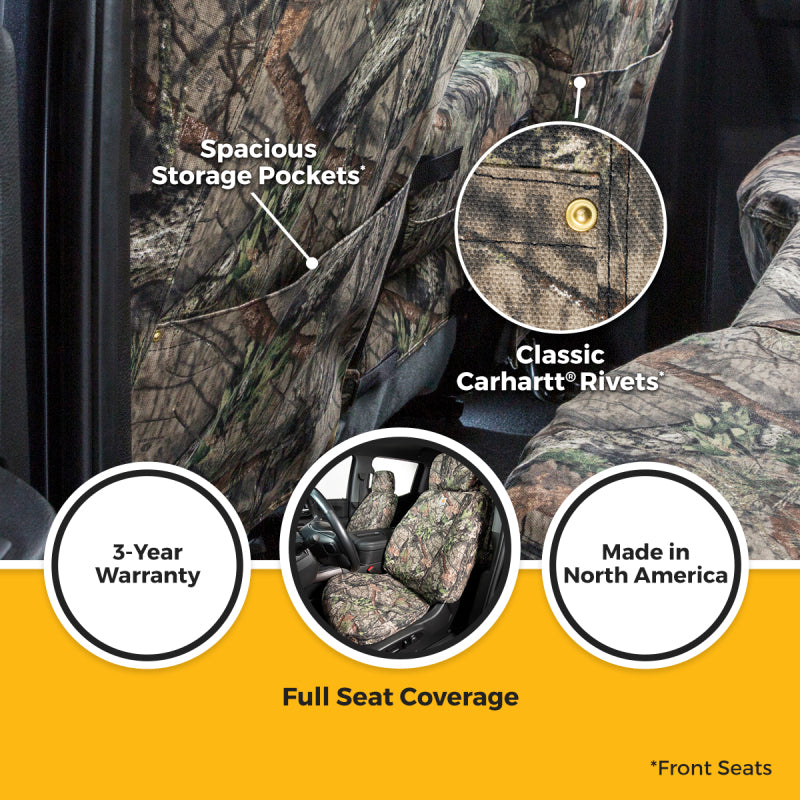 Covercraft 22-26 GMC Sierra 1500 Carhartt SeatSaver Custom Seat Cover - Mossy Oak Breakup