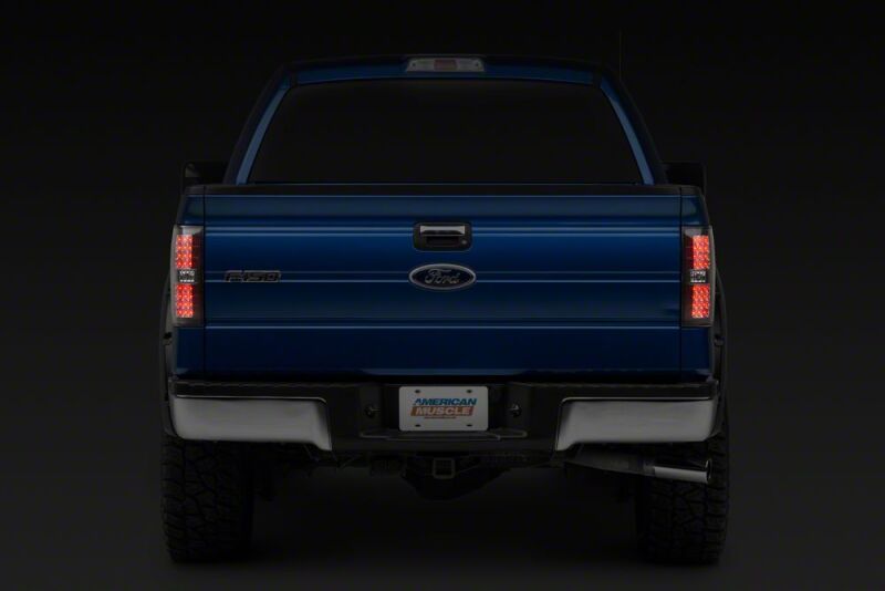 Raxiom 09-14 Ford Styleside Axial Series Black LED Tail Lights