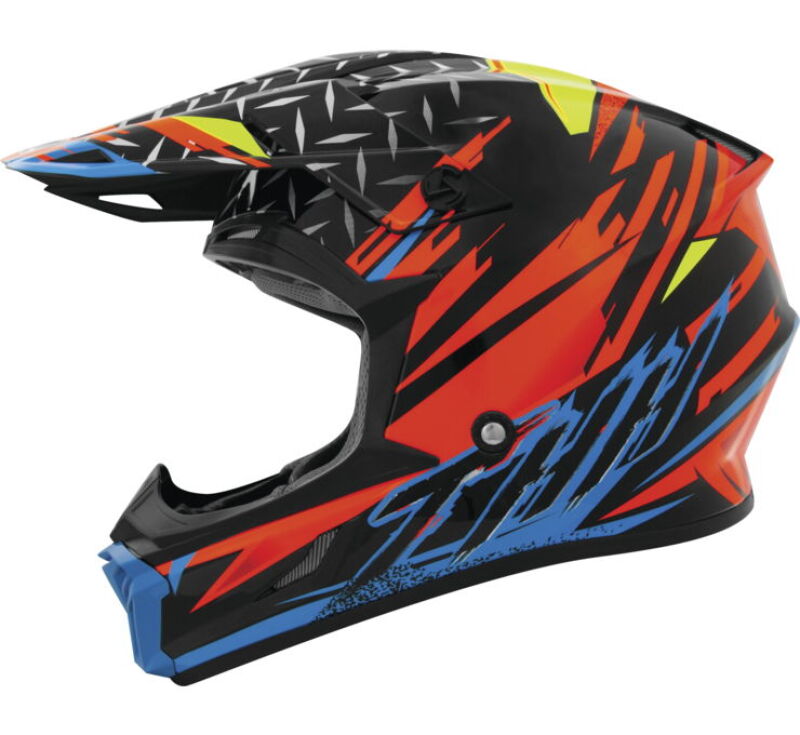 THH Helmets T710XR Assault Black/Orange - Small