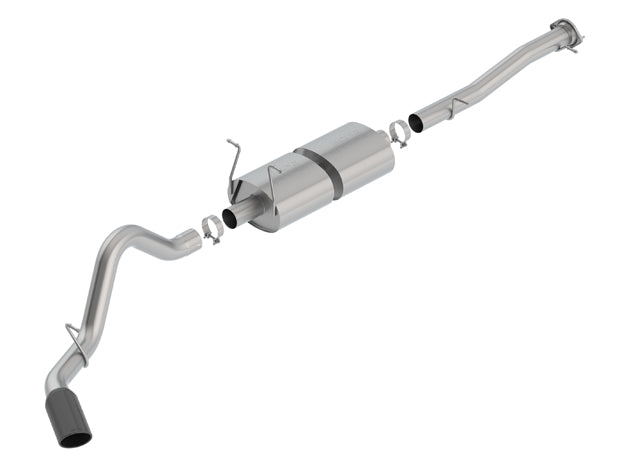 BORLA 140762BC Exhaust system "S-TYPE" for CHEVROLET SILV / SIERRA 2500 '15 -'19 6.0L AT / MT BLACK CHROME Photo-1 