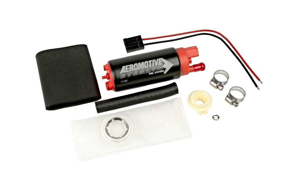 AEROMOTIVE 11542 Fuel Pump, 340lph, E85 compatible, Offset Inlet - Inlet inline w / outlet (This item will supersede P / N 11142) Photo-1 