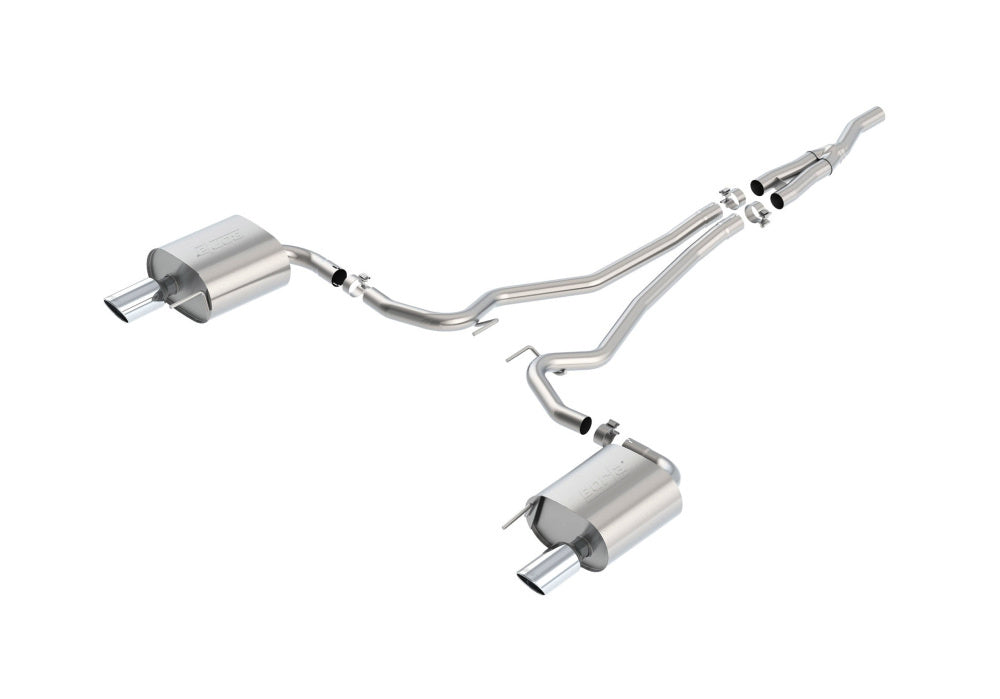 BORLA 140584 Cat Back Exhaust System, Mustang EcoBoost® 2.3L (turbo) / V6-3.7L, Tip №36, 2015-16, sound S-Type Photo-1 