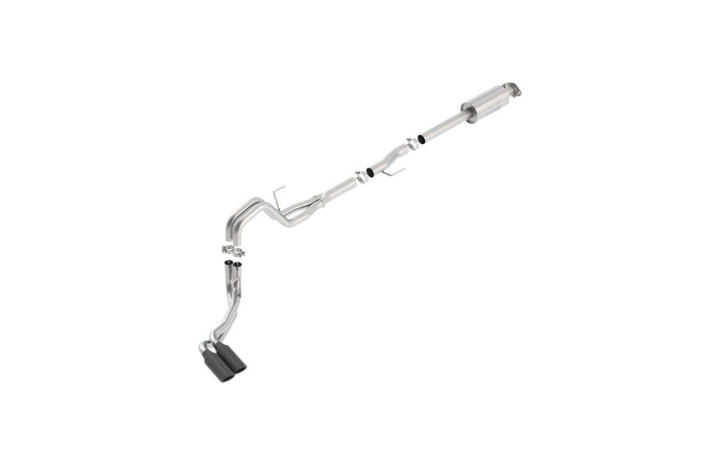 BORLA 140619BC Cat Back Exhaust System, F-150 EcoBoost® 2.7 / 3.5L (turbo), V8-5.0L, Ext.Cab, St. Bed (78.8") Crew Cab Short Bed (67.0)(145" WB), Tip №50, 2015-16, sound ATAK Photo-1 