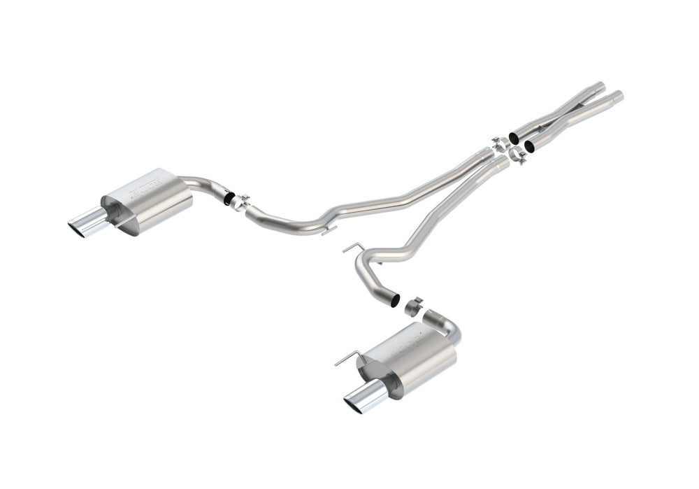 BORLA 140590 Cat Back Exhaust System, Mustang GT V8-5.0L, Tip №36, 2015-16, sound S-Type Photo-1 