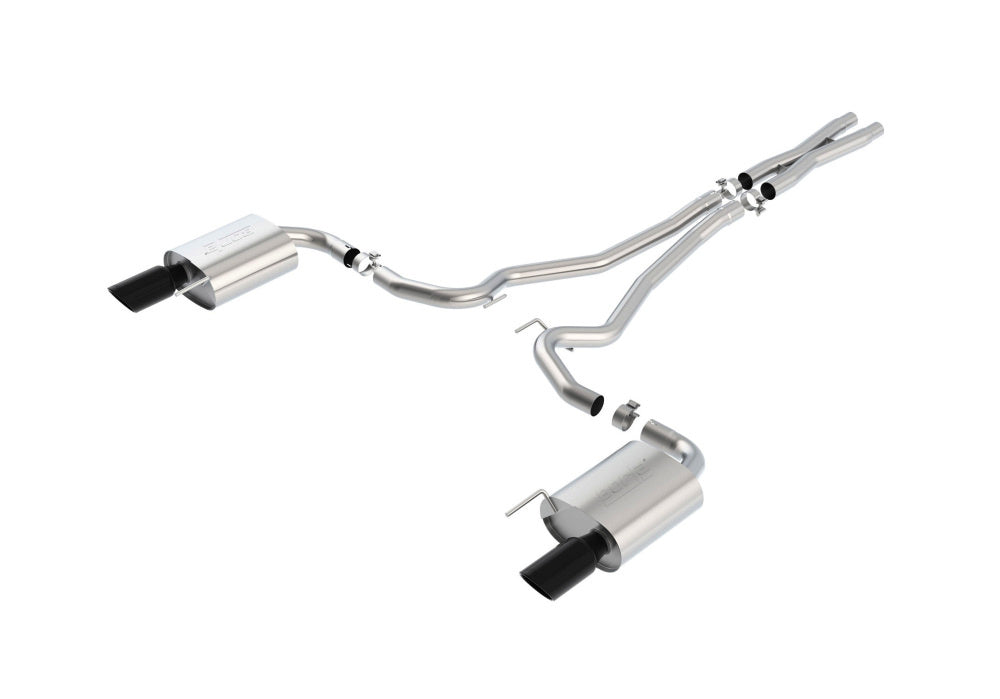 BORLA 140590BC Cat Back Exhaust System, Mustang GT V8-5.0L, Tip №49, 2015-16, sound S-Type Photo-1 