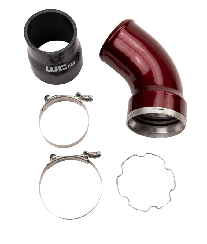Wehrli 06-10 Duramax LBZ/LMM Intercooler Outlet Elbow Kit - Semi-Gloss Black