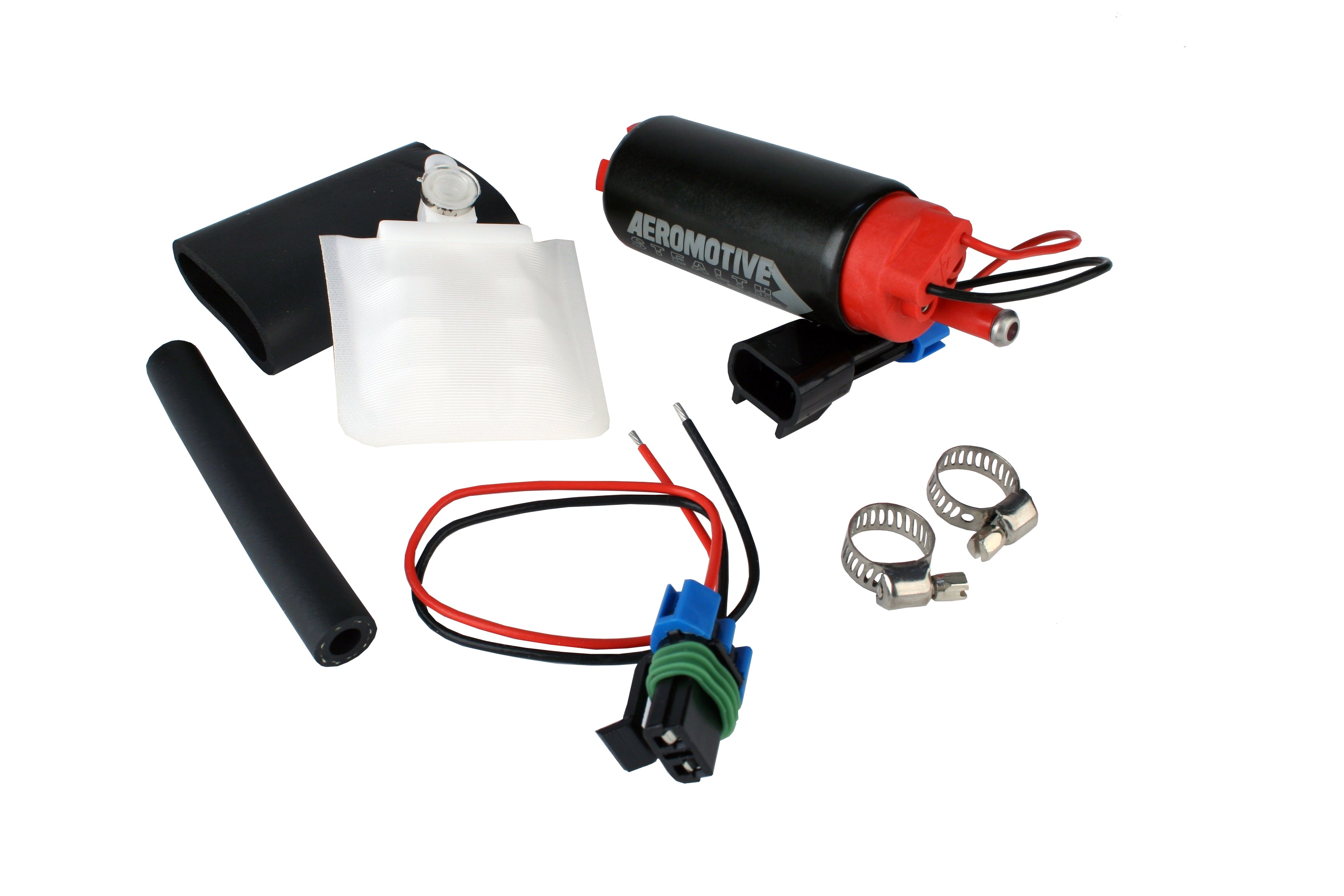 AEROMOTIVE 11542 Fuel Pump, 340lph, E85 compatible, Offset Inlet - Inlet inline w / outlet (This item will supersede P / N 11142) Photo-2 