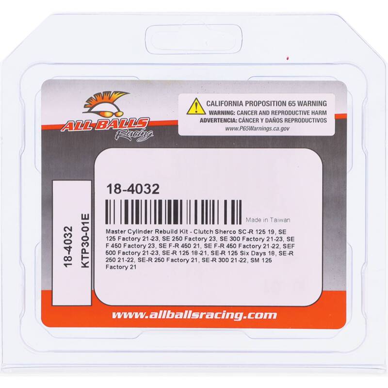 All Balls Racing Master Cylinder Rebuild Kit