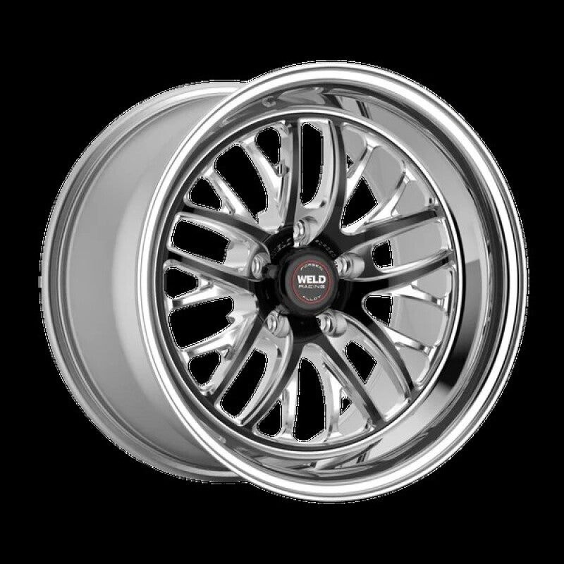 Weld S82 20x8 / 5x115 BP / 5.3in BS Black Wheel (High Pad) - Non-Beadlock
