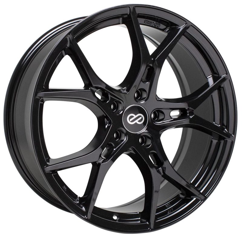 Enkei Vulcan 17x7.5 45mm Offset 5x100 Bolt 72.6mm Bore Gloss Black Wheel
