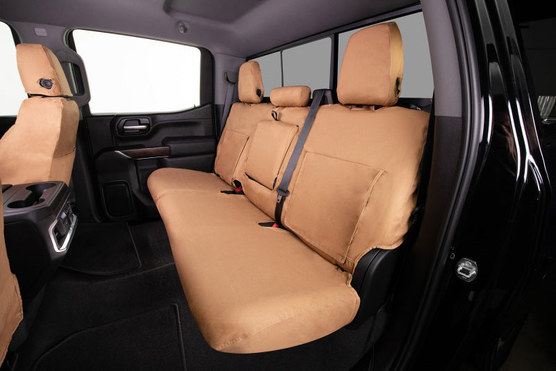 Covercraft 15-26 Ford Transit Polycotton SeatSaver Custom Third Row Seat Covers-Tan