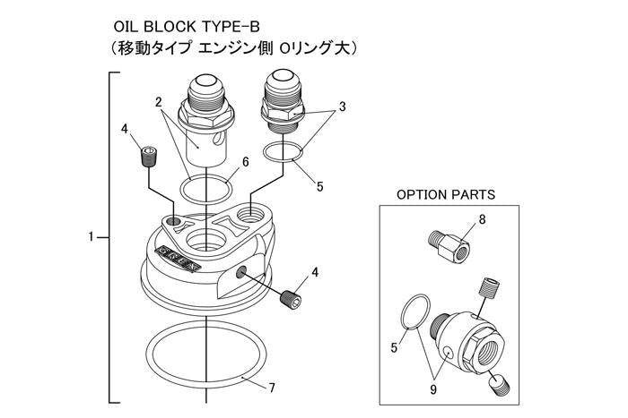 GREDDY 12401131 Oil Block Assembly; Type-F; Thread:3/4x16 AN10 Photo-4 