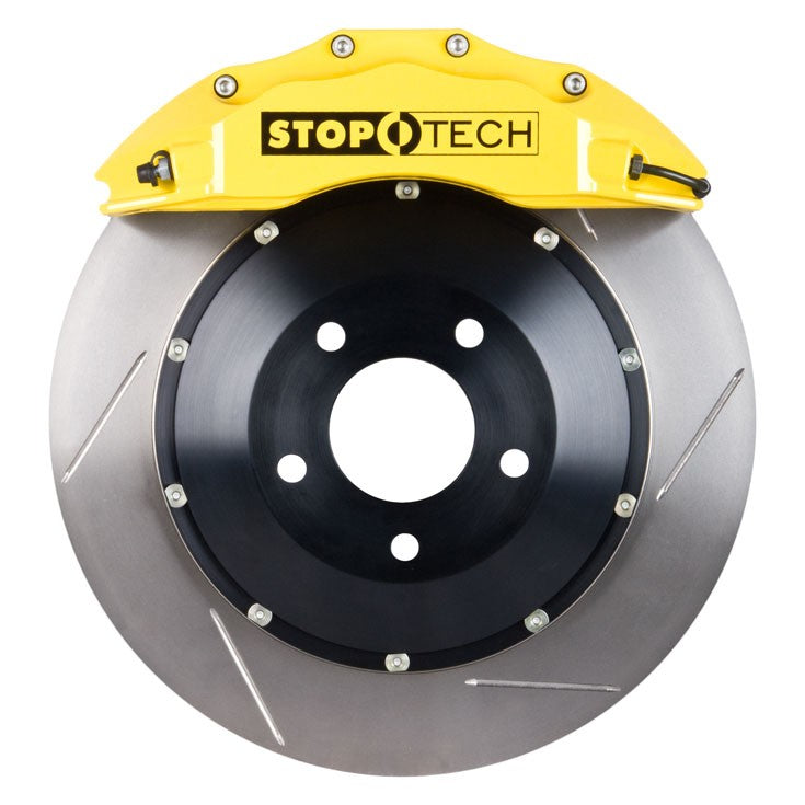 STOPTECH 83.857.6700.81 BBK 2PC ROTOR, FRONT SLOTTED 355X32/ST60 YELLOW TOYOTA SUPRA '93-98 Photo-1 