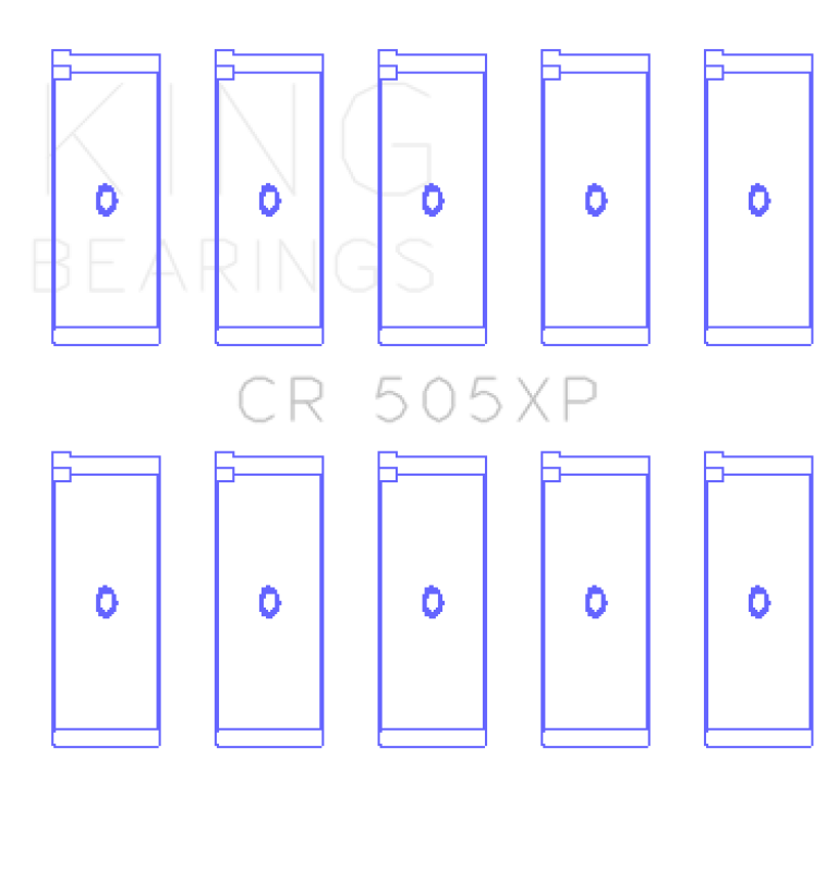 King Engine Bearings Audi 2.1L/2.2L 10V/20V 5cyl Turbo (Size STD) Performance Rod Bearing Set