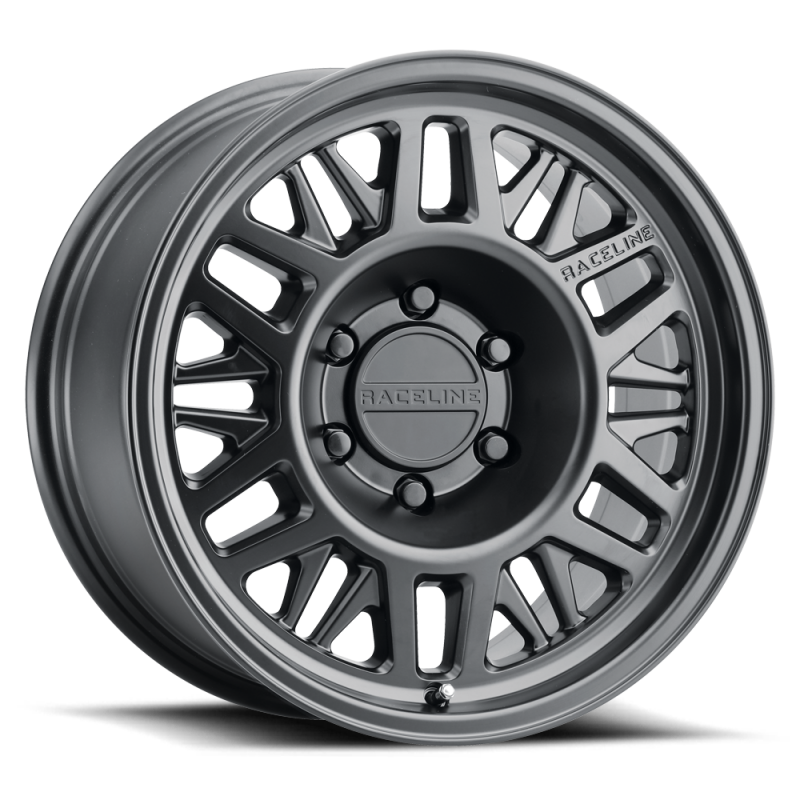 Raceline 451B Ryno 15x5in / 5x4.5 BP / 0mm Offset / 3.19in Bore - Satin Black Wheel