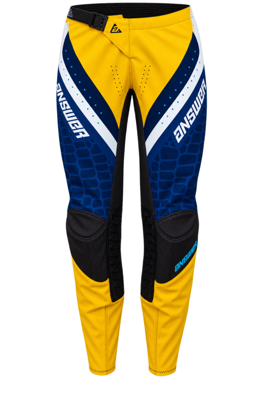 Answer  Syncron Raceday Pants Yellow/Navy/Cyan/White Youth Size - 16