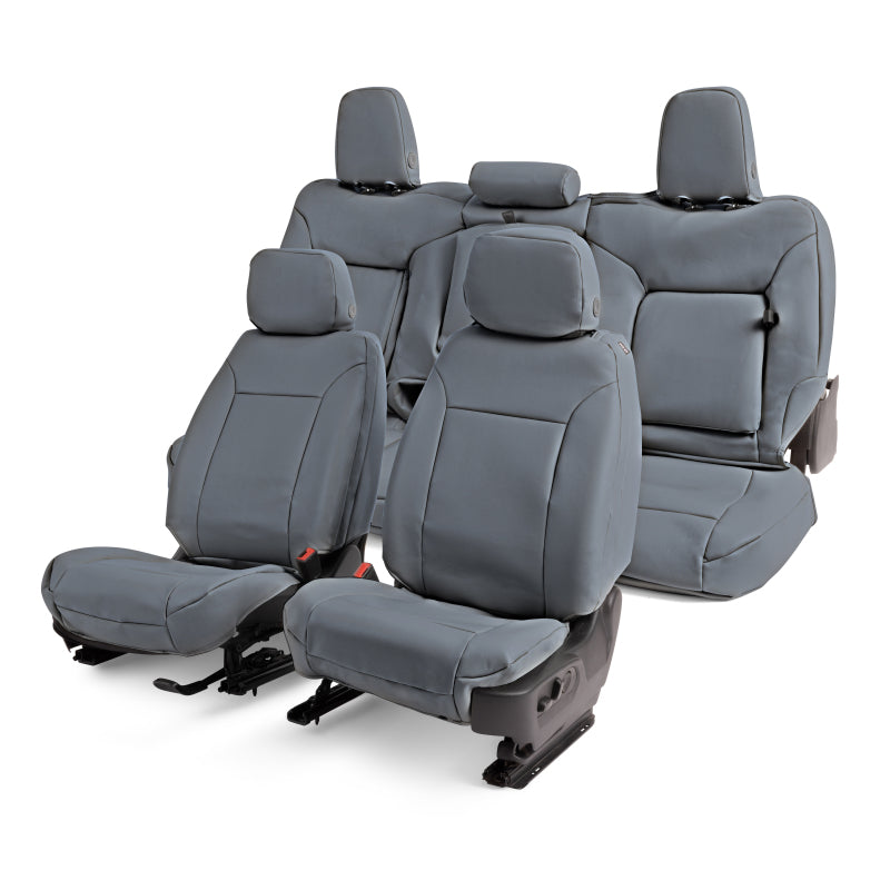 Covercraft 17-22 Ford F250/F350/F450/F550 Leatherette PrecisionFitFront Row Seat Covers - Med Grey
