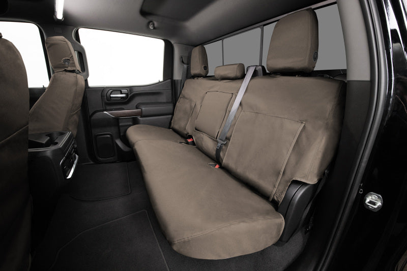 Covercraft 16-26 Ford Transit Enduro Waterproof SeatSaver Custom Front Row Seat Covers-Taupe