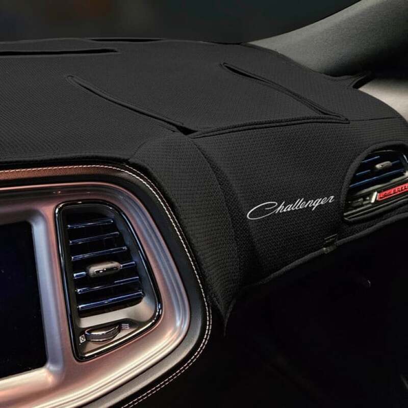Covercraft 15-23 Dodge Challenger Limited Edition Custom Dash Cover with Dodge Challenger Logo