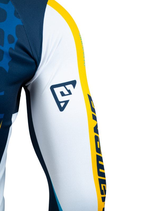 Answer  Syncron Raceday Jersey Yellow/Navy/Cyan/White Youth - Large
